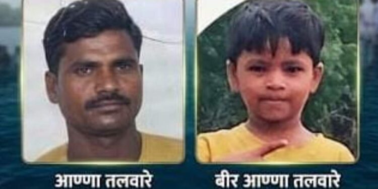 तलावात बाप-लेकाचा बुडून दुर्दैवी मृत्यू ; अमळनेर तालुक्यातील हृदयद्रावक घटना