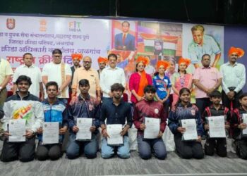 जळगावात राष्ट्रीय क्रीडा दिन उत्साहात; राज्य व राष्ट्रीय स्तरावरील खेळाडूंचा गौरव