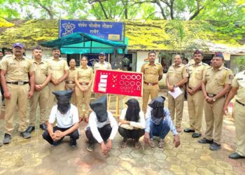 निभोरा पोलिसांची धडक कारवाई; घरफोडी करणाऱ्या ५ जणांच्या मुसक्या आवळल्या, लाखोंचा मुद्देमाल हस्तगत