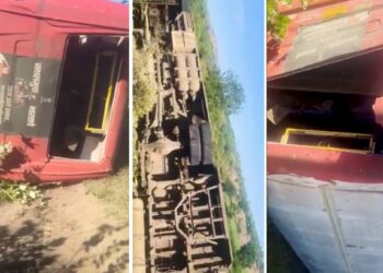 विद्यार्थ्यांना घेऊन जाणारी बस थेट घाटात उलटली; बारामतीत मोठी खळबळ