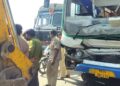अजिंठा फाट्यावर एसटी बसची ट्रेलरला जोरदार धडक; २५ प्रवासी जखमी