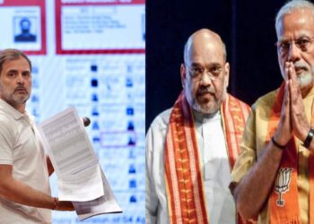 भर पत्रकार परिषदेत राहुल गांधींनी दाखविले मोदी-शाहांचे ते व्हिडिओ; ‘व्होट चोरी’वरून मोठे आरोप