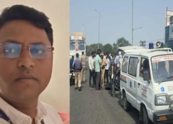 जळगावात आकाशवाणी उड्डाणपुलावर भीषण अपघात; भरधाव ट्रकच्या चाकाखाली आल्याने दुचाकीस्वार जागीच ठार