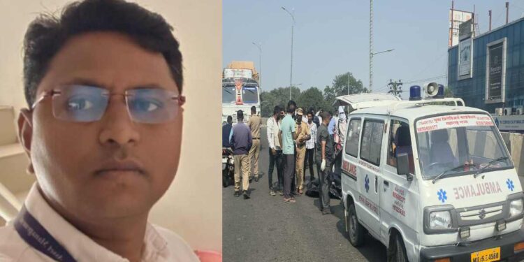 जळगावात आकाशवाणी उड्डाणपुलावर भीषण अपघात; भरधाव ट्रकच्या चाकाखाली आल्याने दुचाकीस्वार जागीच ठार