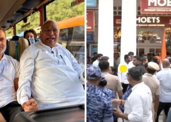 खरगेंची ‘लंच डिप्लोमसी’; राहुल-प्रियंकांसह विरोधी खासदार राजघाटकडे रवाना