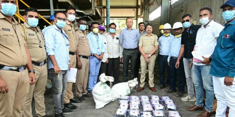 जळगाव पोलिसांकडून दोन गुन्ह्यांतील अंमली पदार्थांचा नाश; ६५.७० कोटींचा मुद्देमाल नष्ट