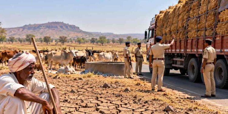 दुष्काळाचा परिणाम! जळगाव जिल्ह्यातून चारा बाहेर नेण्यास बंदी; जिल्हाधिकाऱ्यांचा कडक आदेश